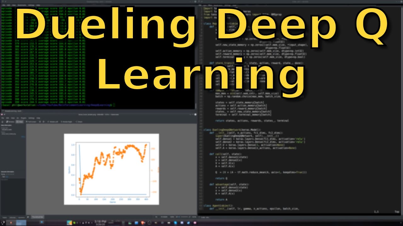 Dueling Deep Q Learning with Tensorflow 2 & Keras | Full Tutorial for Beginners