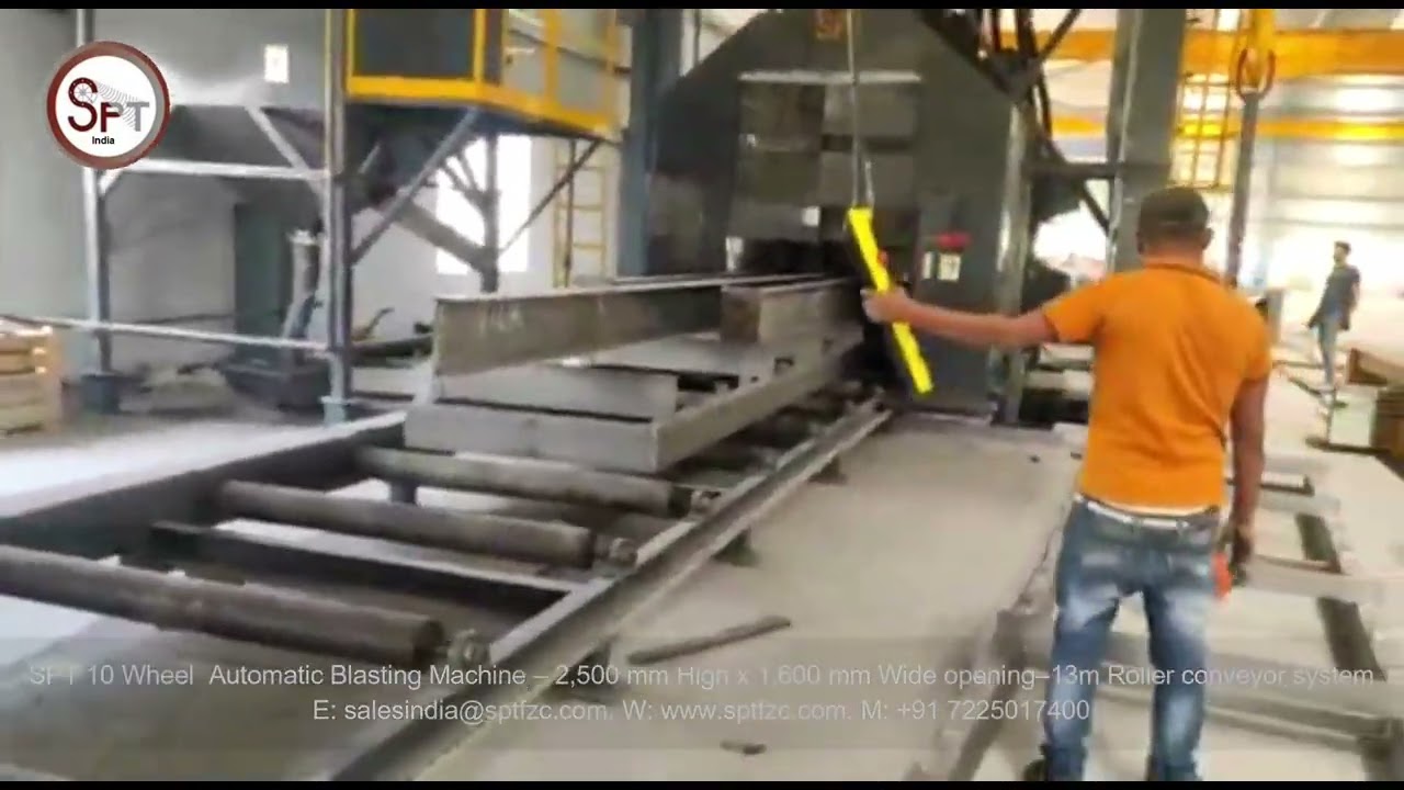 SPT 10 Wheel  Automatic Blasting machine