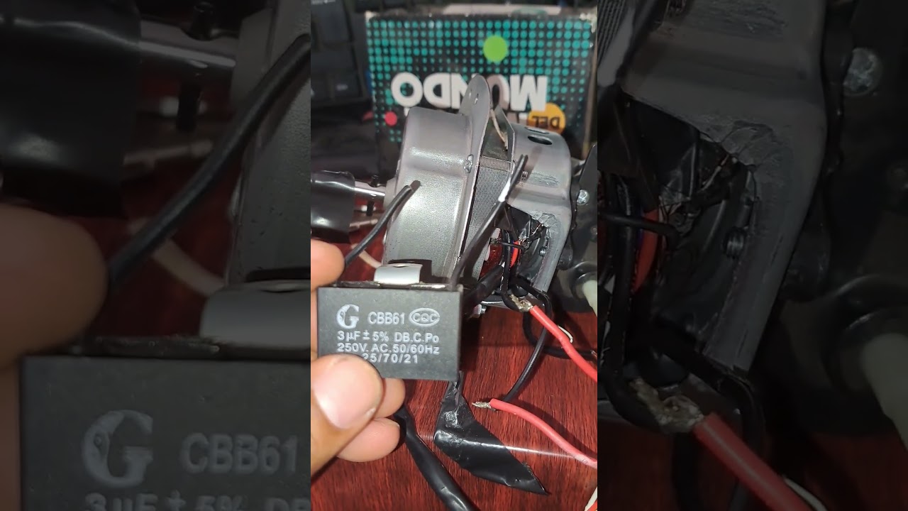 Capacitor de Ventilador Da&ntilde;ado por eso No Funciona