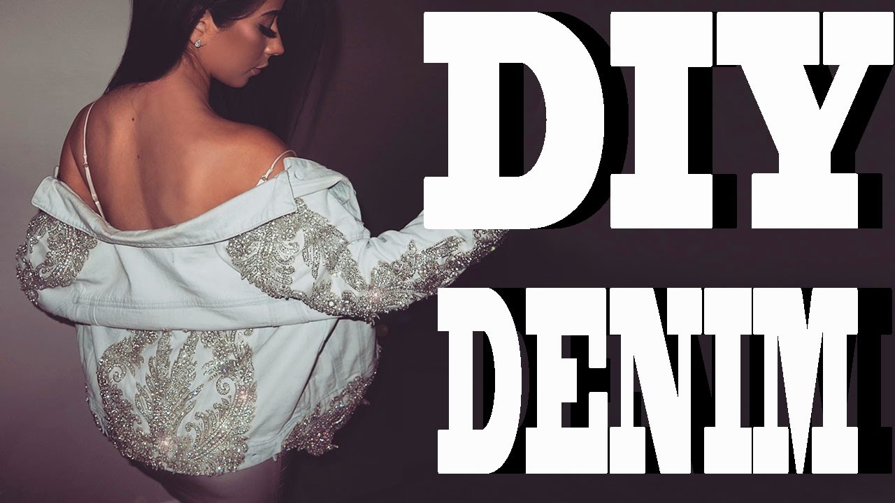 DIY CRYSTAL DENIM JACKET