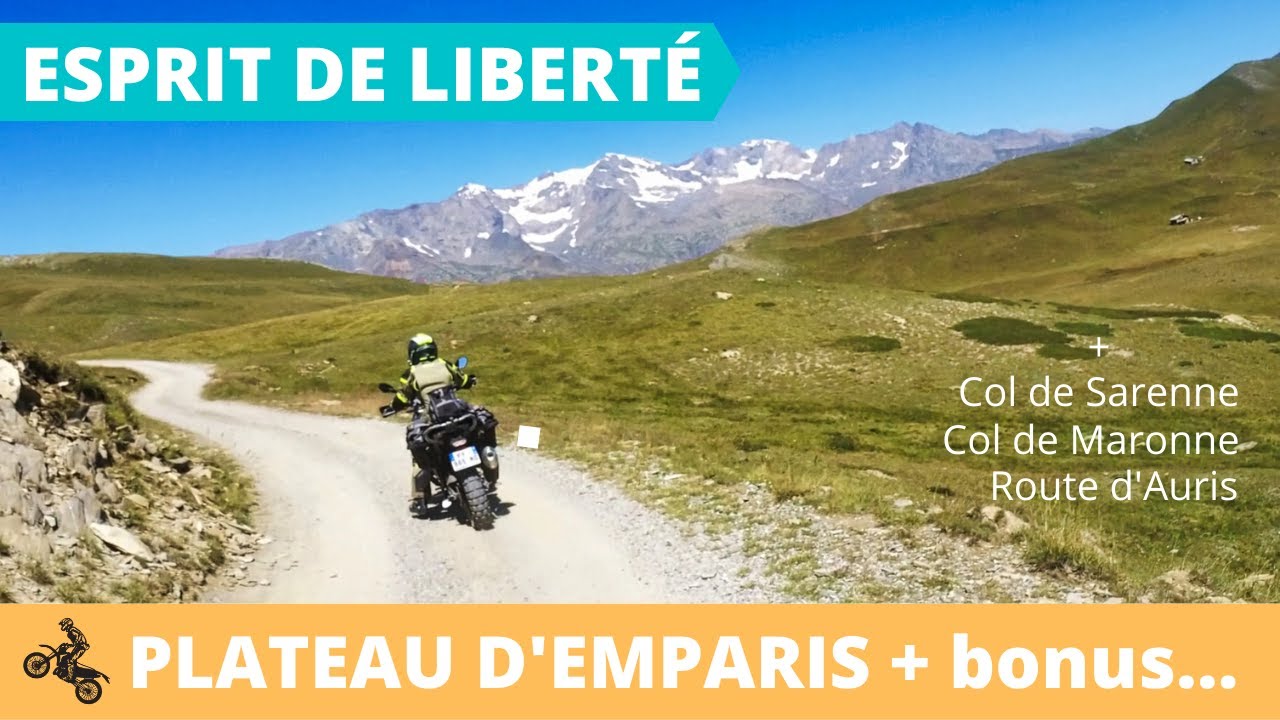 Off Road: Plateau d' Emparis, col de Sarenne, de Maronne, route d'Auris Moto Guzzi V85TT BMW G310GS