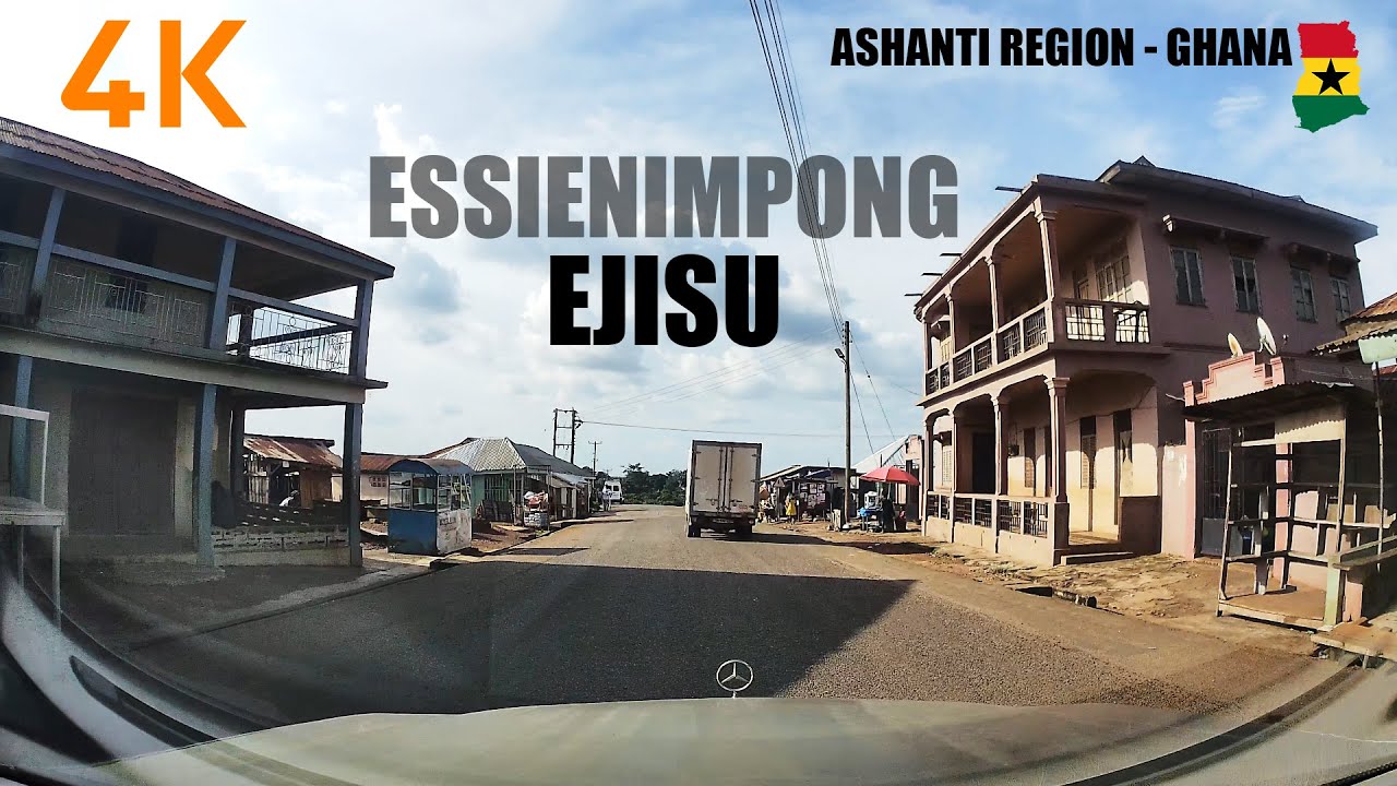 Essienimpong Drive from Kwaso Ashanti Region Ghana 4K