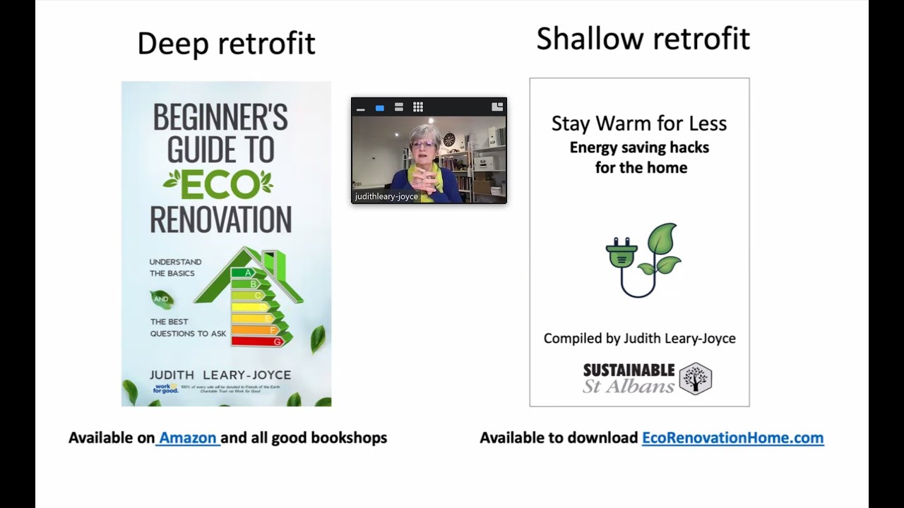 St Albans Soroptimists Zoom with Judith Leary-Joyce - how to make your home more energy efficient