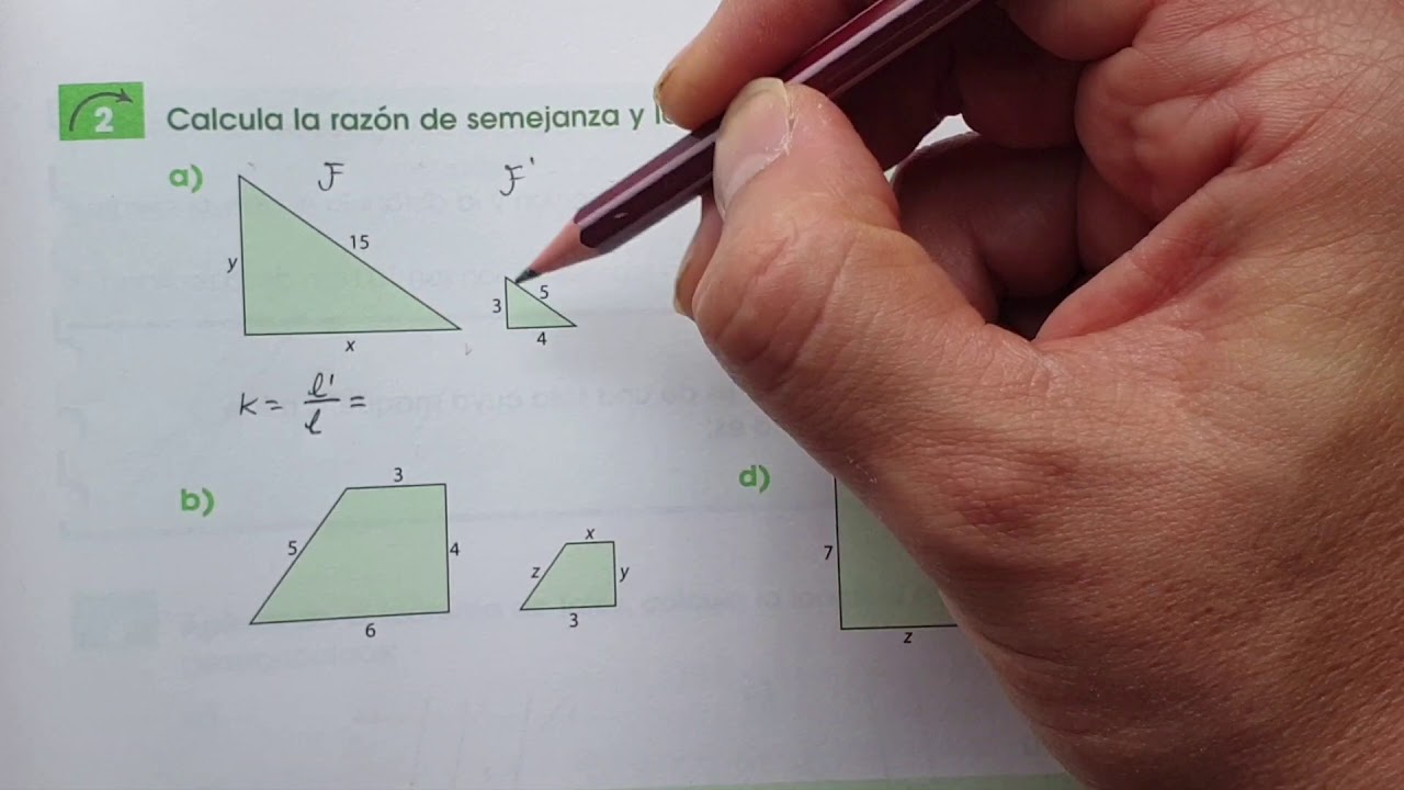 Cálculo de la razón entre dos figuras semejantes (1)