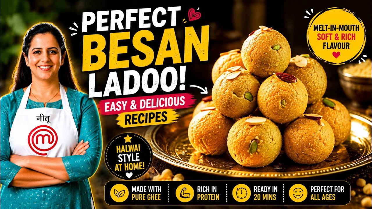 Perfect Besan Dry Fruits Ladoo Recipe | Diwali Special | Easy Homemade
