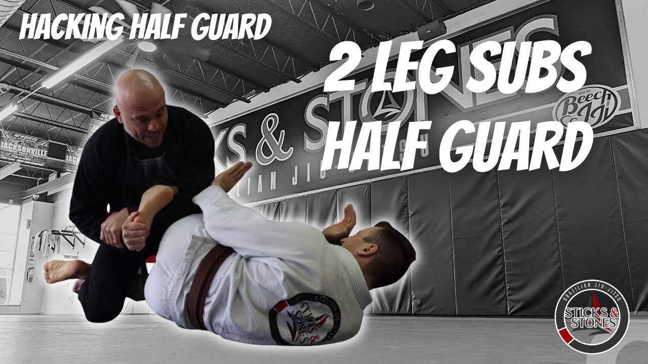Toe hold and knee bar - Hacking Half Guard