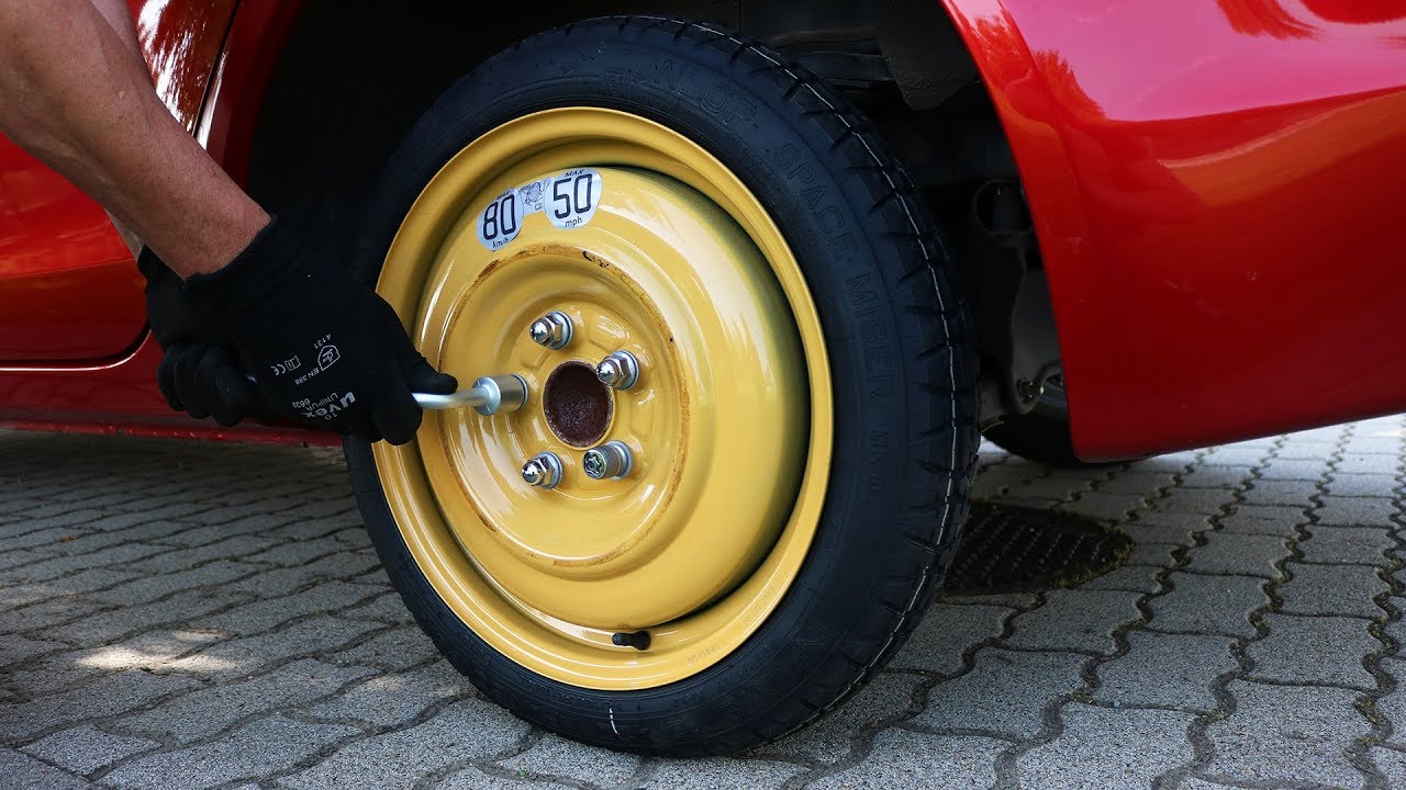 Mitsubishi Lancer - Spare Tire Installation