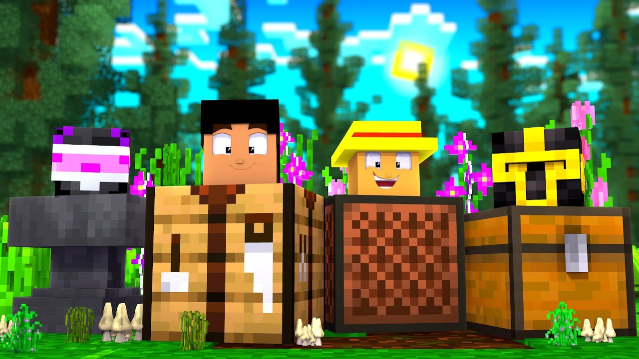 NOS CONVERTIMOS EN OBJETOS EN MINECRAFT TROLL 😱