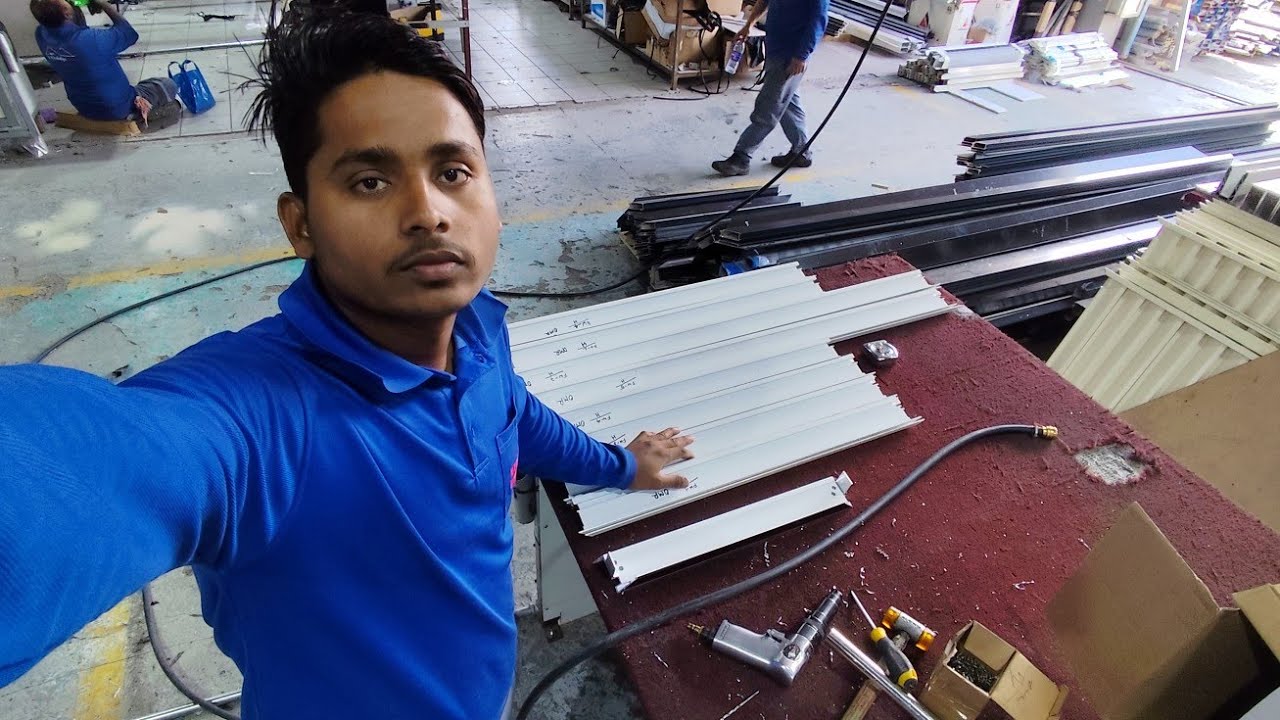 HOW TO MAKE ALUMINIUM FABRICATION LOWER FIX DOR 😱 KAISE BANTA HAI FUL VIDEO#youtube #trending #tr 🇦🇪