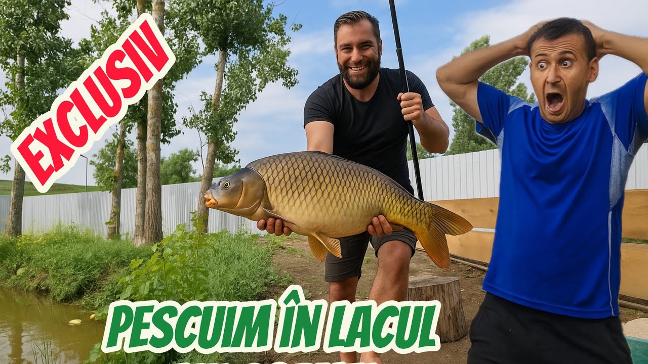 Pescuim în lacul lui Cornel și facem peste prăjit la Casuta din Padure !!
