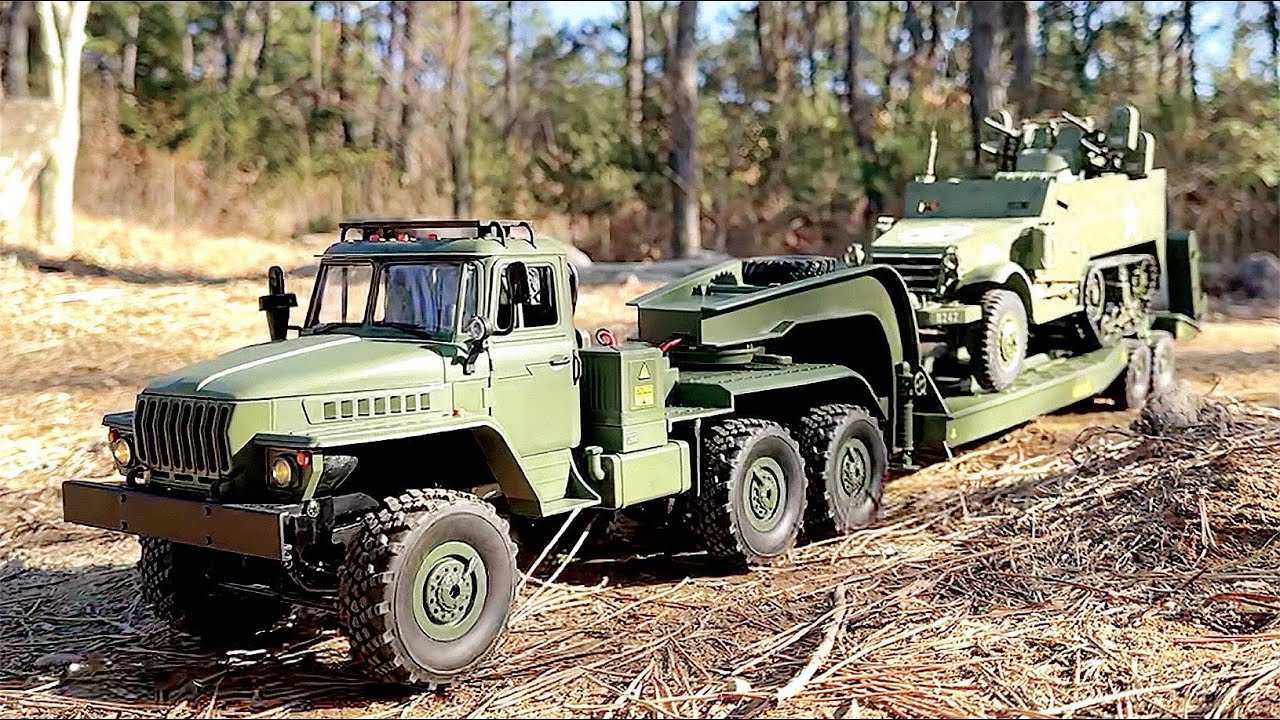 1/16 Military WPL B36-3 TRACTOR VEHICLE(with Trailer) Unboxing & Review