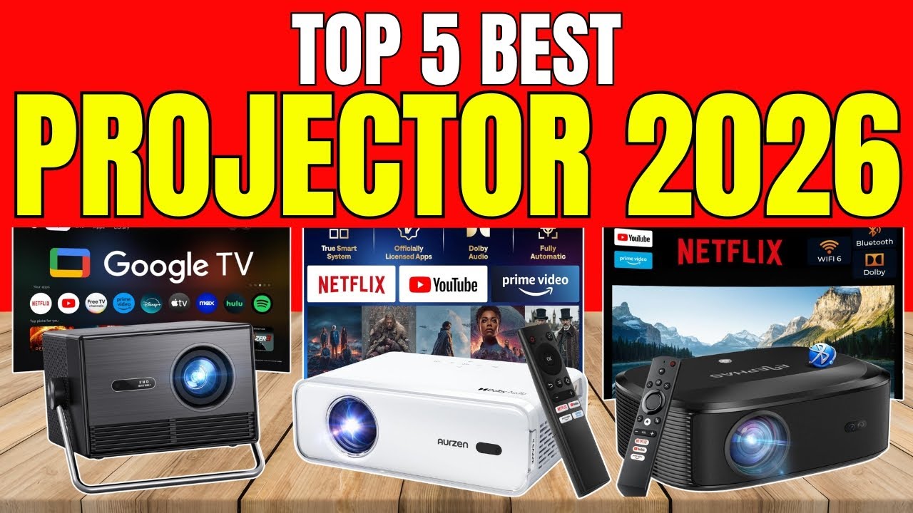 Top 5 Best Projectors 2026 | 4K, 1080P & Outdoor Movie Projector Review