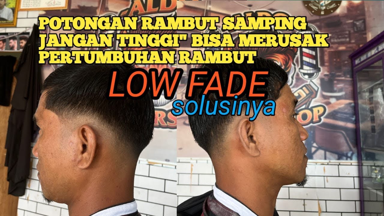 POTONGAN LOW FADE SIMPEL!! Cocok buat rambut lurus #pangkasrambut #barbershop #trendingvideo #fpy 