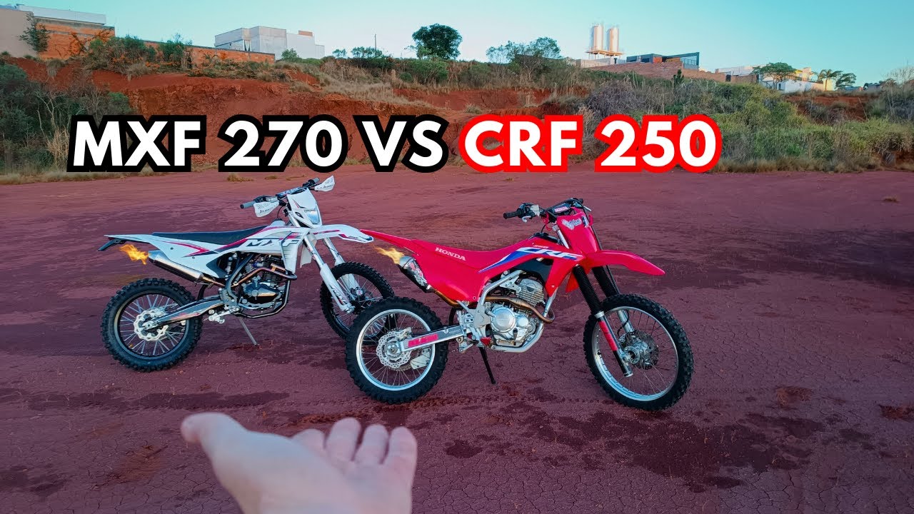 MXF 270 X CRF 250 TESTANDO E COMPARANDO NA PRÁTICA  VEJA AGORA..