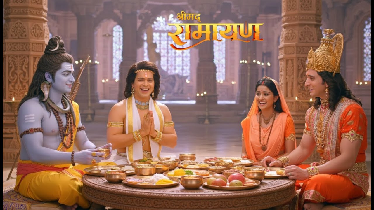 महादेव के साथ भोजन करते दिखे राम-सीता! लक्ष्मण भी हुआ ख़ुश || Shrimad Ramayan || New Episode