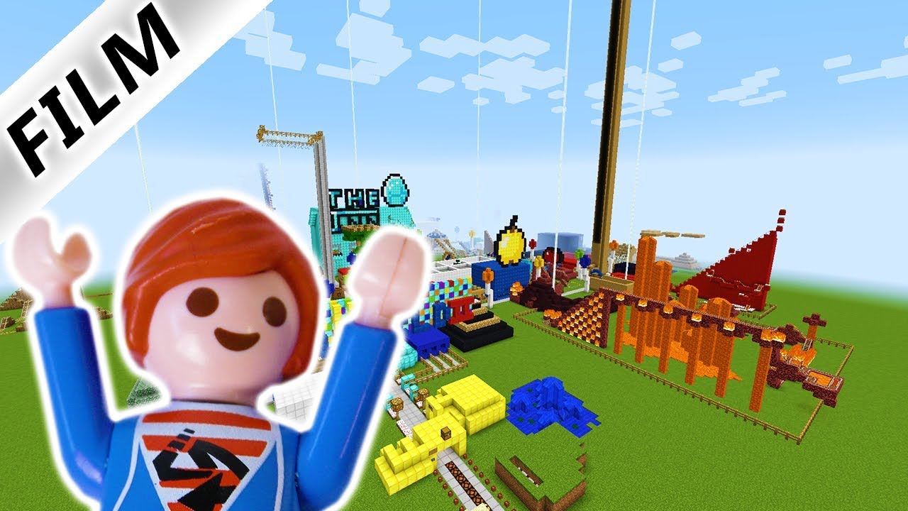 JULIAN REAGIERT AUF FUN WORLD 2 FREIZEITPARK BEI MINECRAFT! Playmobil Film Deutsch - Familie Vogel