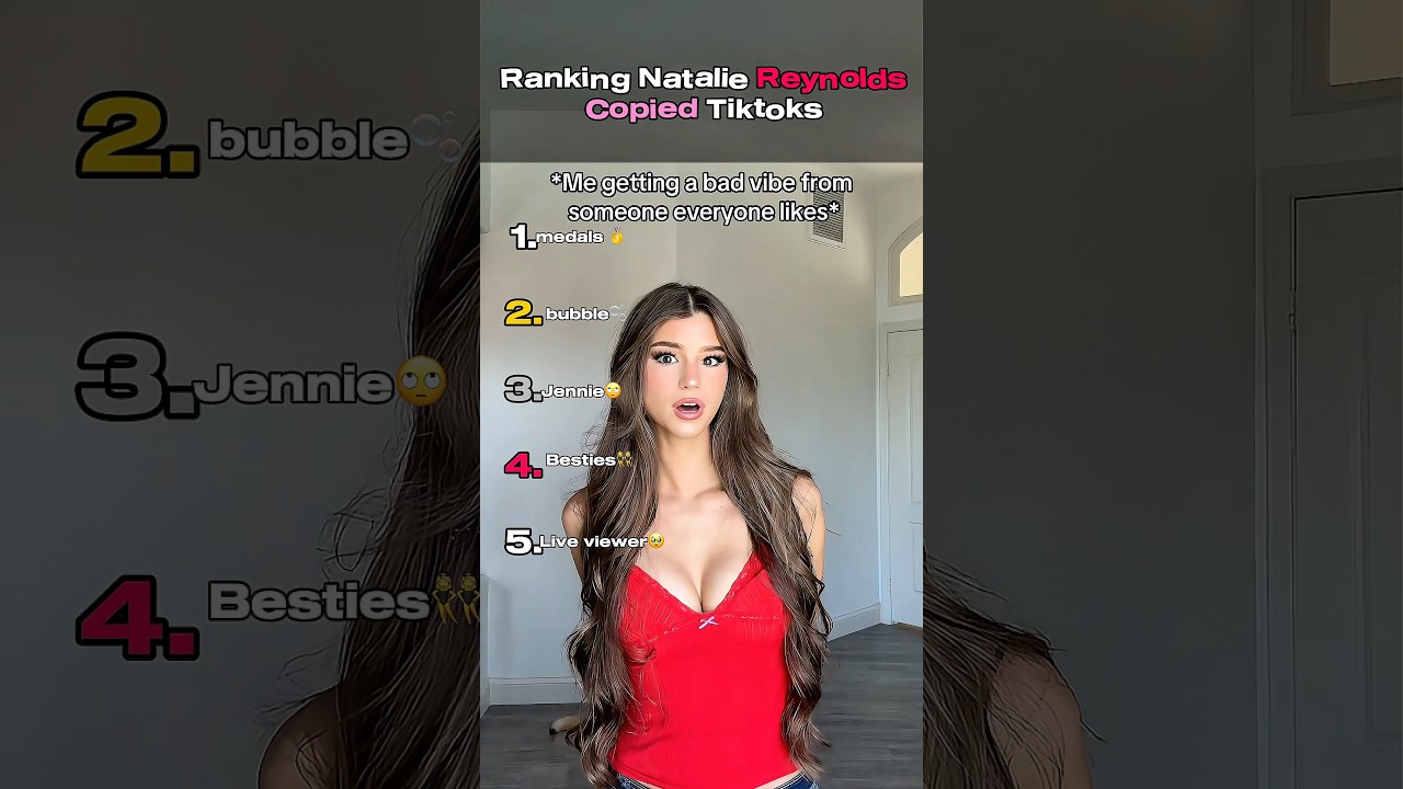 Ranking Natalie Reynolds Copying Other Creators #brookmonk #tiktoktrend