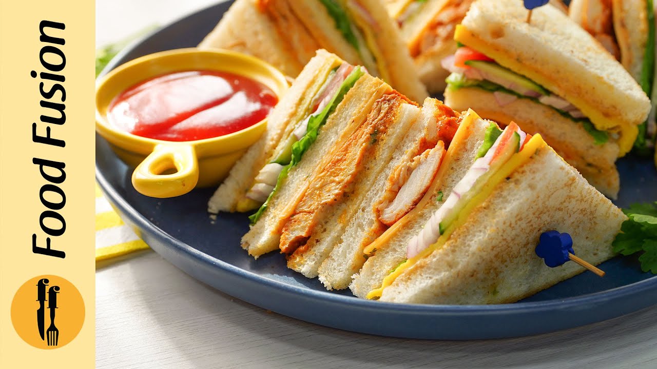 Eid Special Tandoori Club Sandwich Recipe by Food Fusion