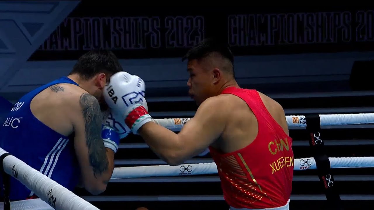 R32 (92KG) HAN XUEZHEN (CHN) vs CALIC MARKO (CRO) | IBA Men's World Boxing Championships 2023