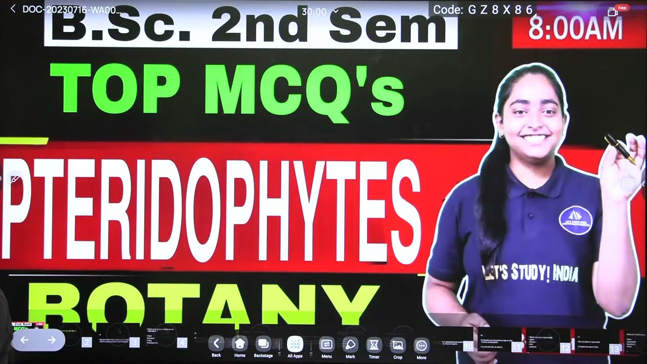 Pteridophytes | Part- 2 | TOP 50 EXPECTED MCQ's | NEP-2020 | B.Sc. 2nd Sem | Unit-2 | Swati Ma'am