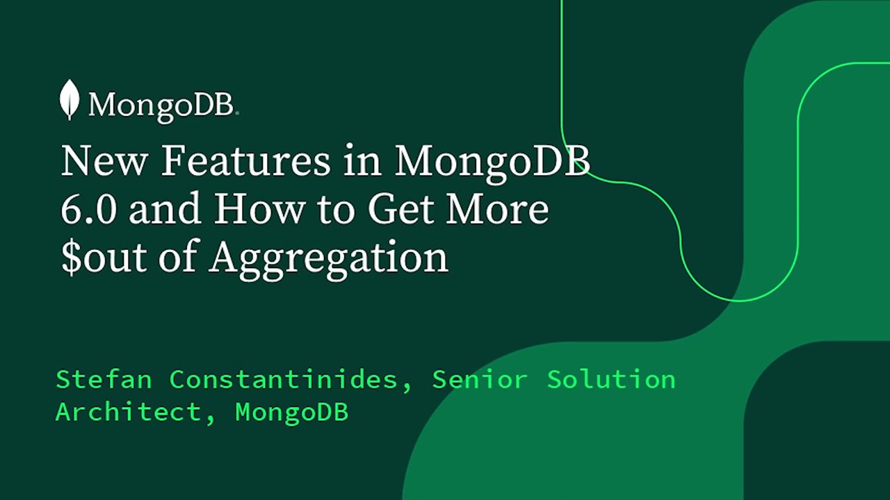 How to get more out of Aggregations using New Features in MongoDB 6.0