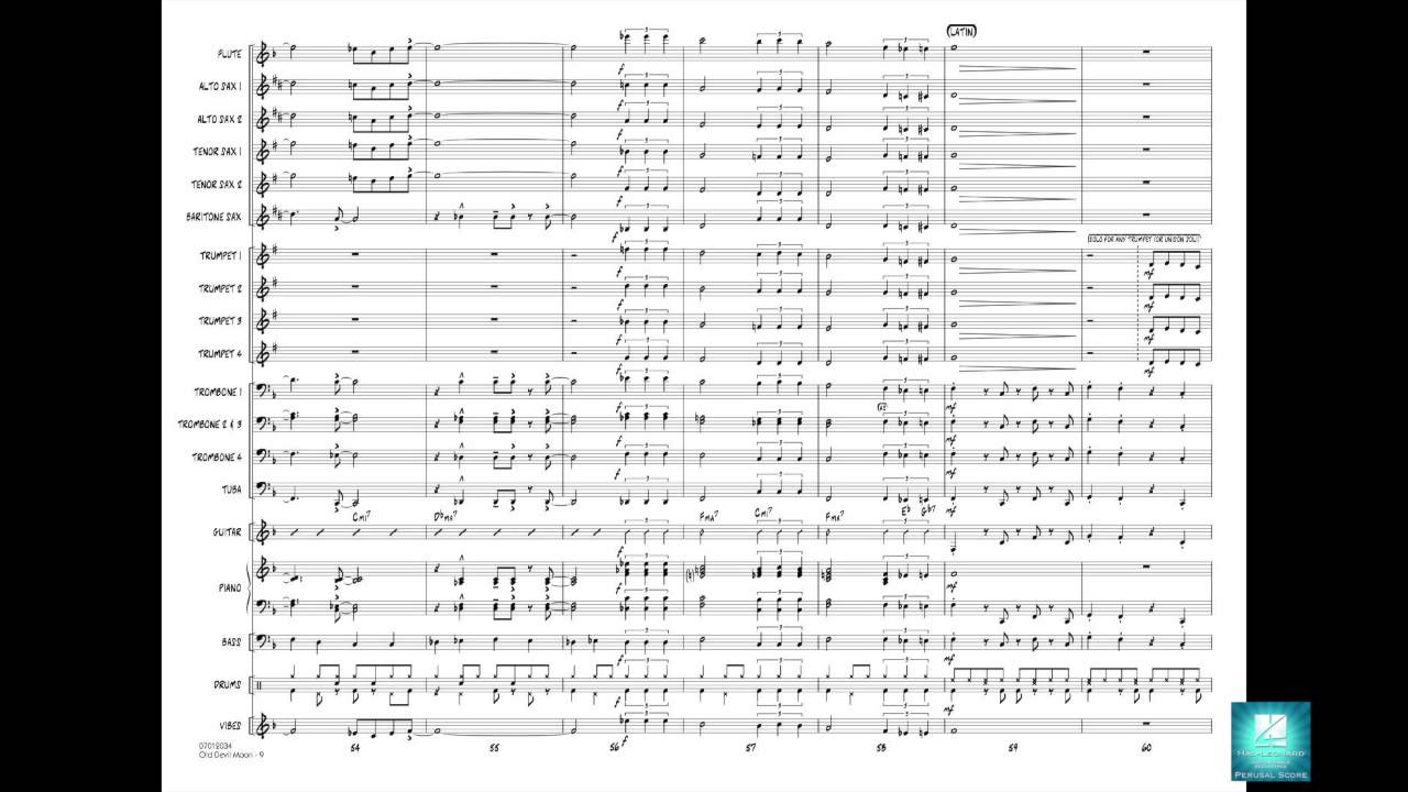 Old Devil Moon arranged by Rick Stitzel