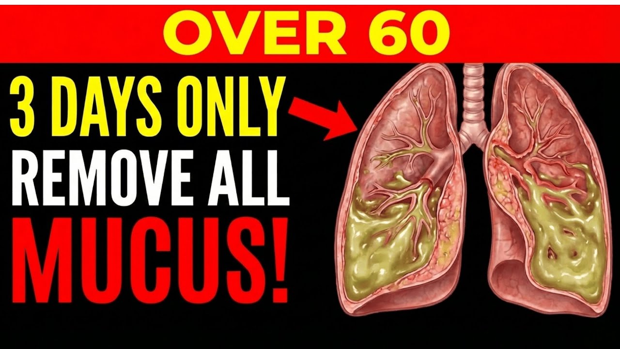 Lungs Full of Phlegm? Drink THIS to Clean Chest in 3 Days (Over 60)