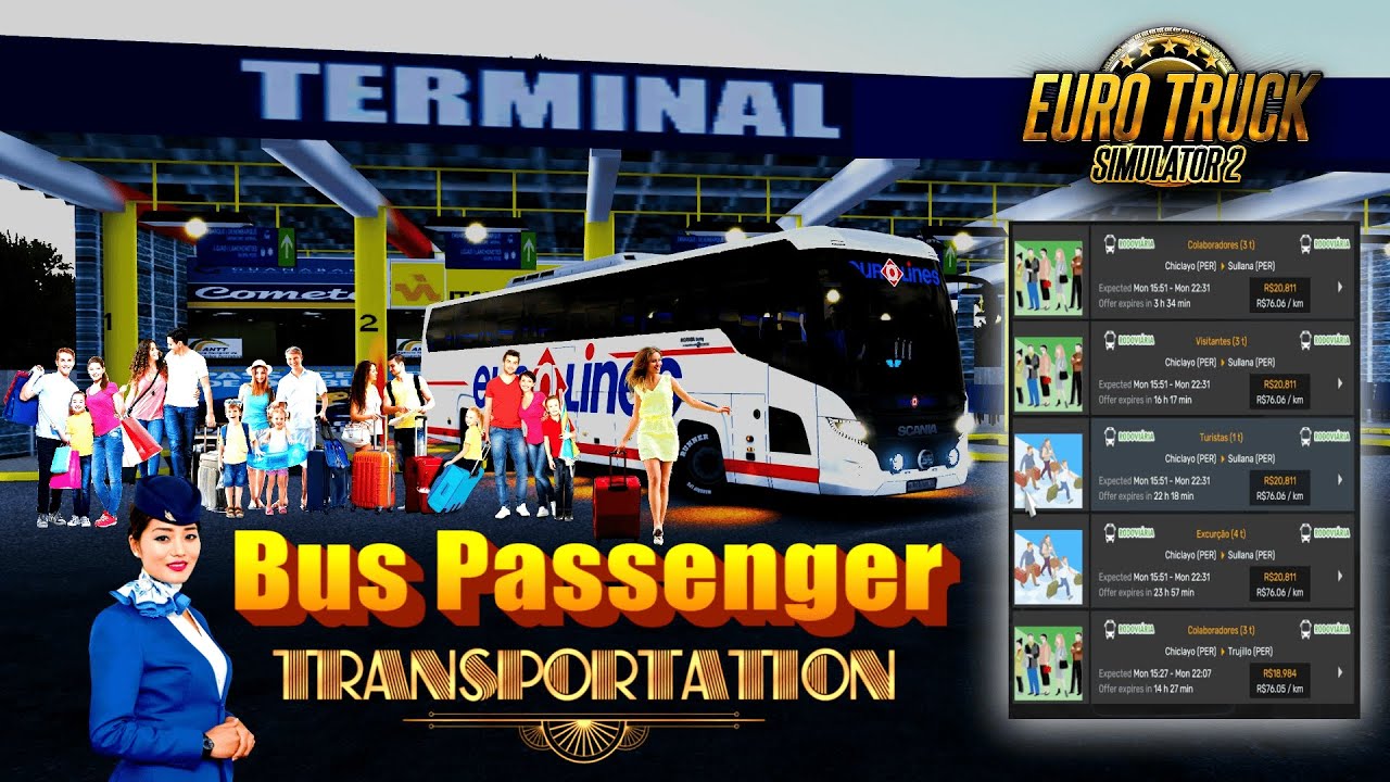 How to Install Bus Passenger Transportation in ETS2 EAA MAP 1.54 Full Guide