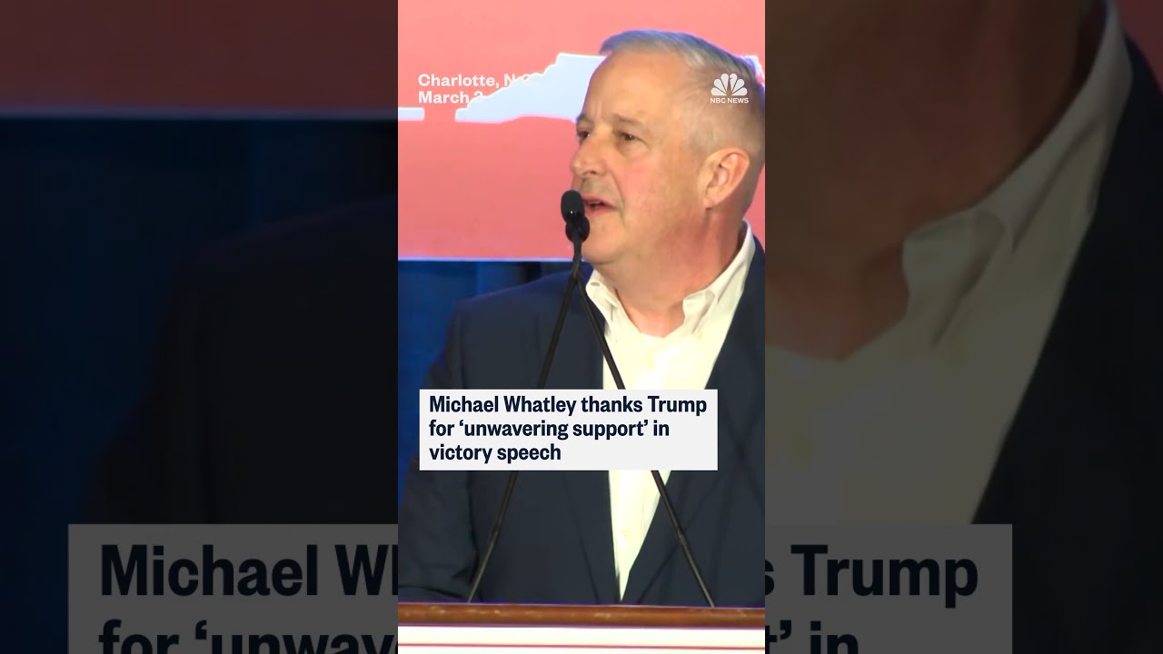 Michael Whatley thanks Trump for 'unwavering support' in victory speech