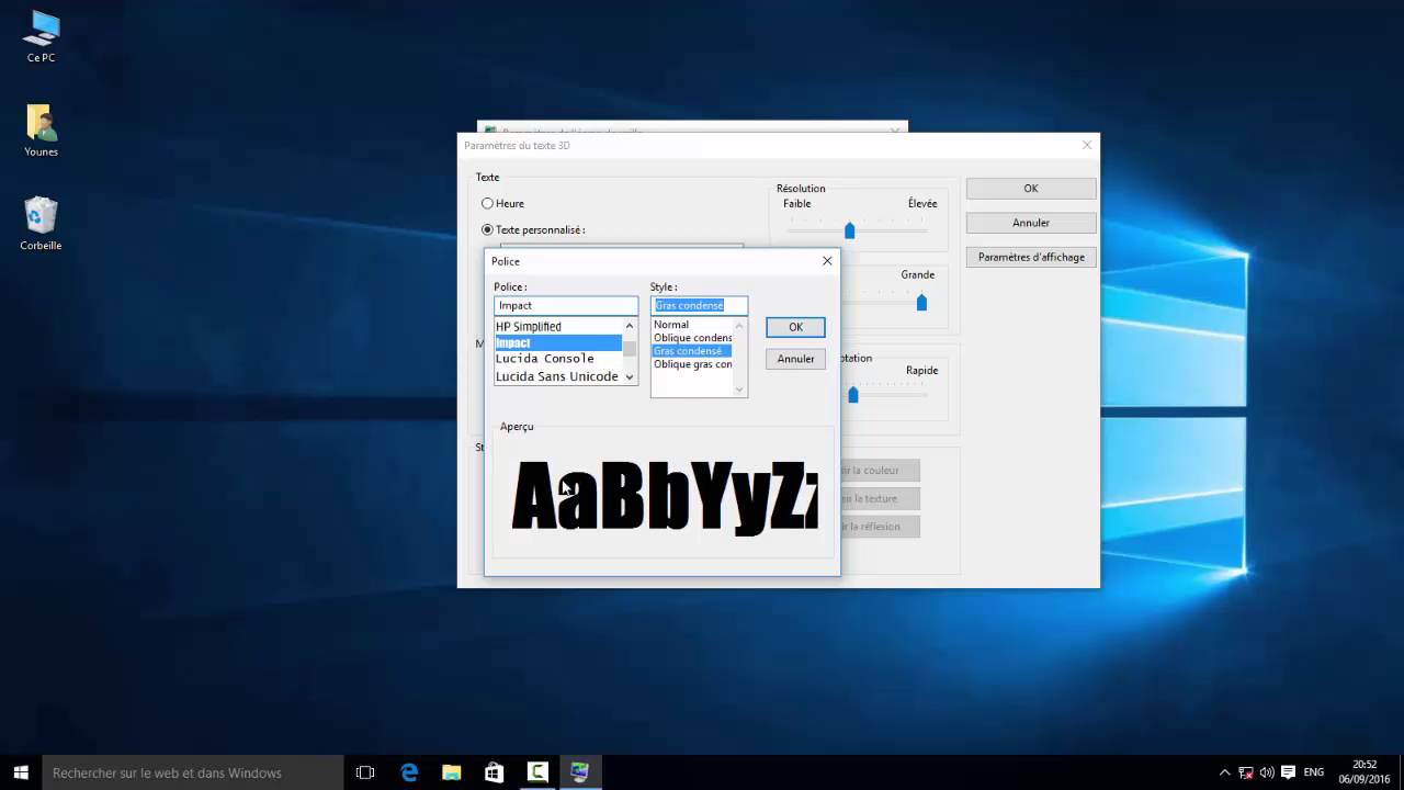Activer et configurer un &eacute;cran de veille