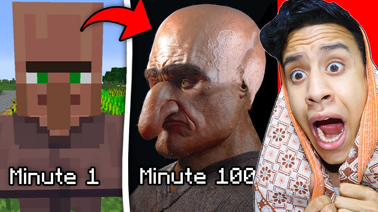 إذا رأيت هذا القروي الحقيقي في ماين كرافت ، اهرب سريعًا !! (مخيف)🔥😱
