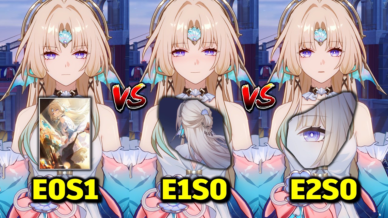 Pearl E0S1 vs E1S0 vs E2S0 Showcase Comparison | Honkai: Star Rail 4.6