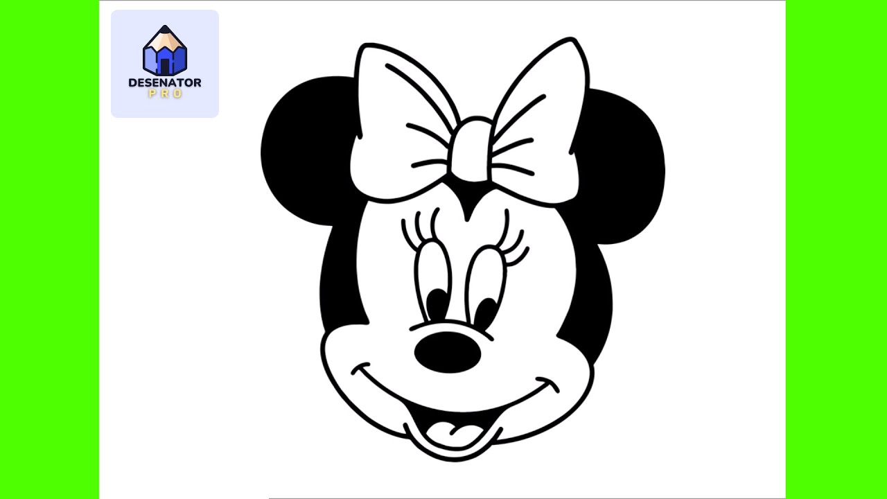Cum Sa O Desenezi Pe Minnie Mouse | Usor Pas cu Pas Tutorial pentru Incepatori
