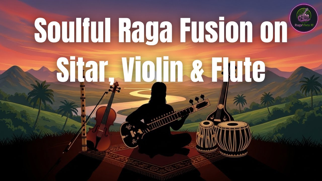 Soulful Raga Fusion on Sitar, Violin & Flute | Indian Classical Music