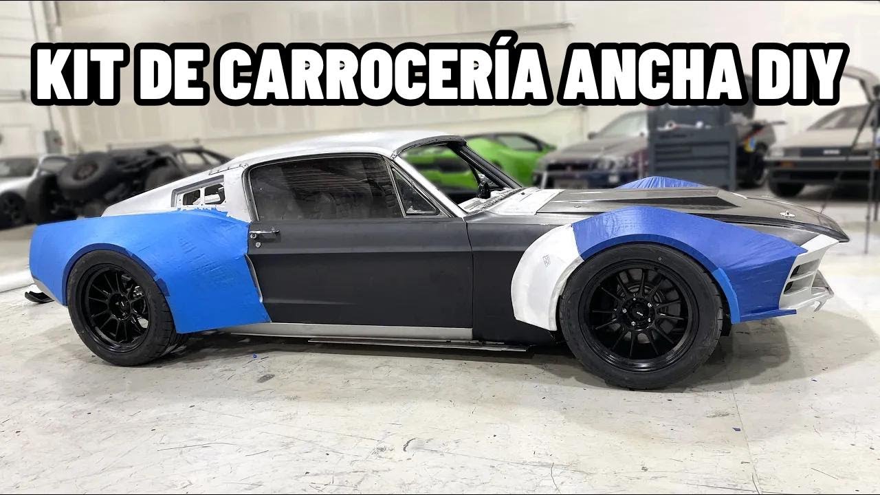 Hago mi propio wide body para un Mustang Fastback 67 con motor central