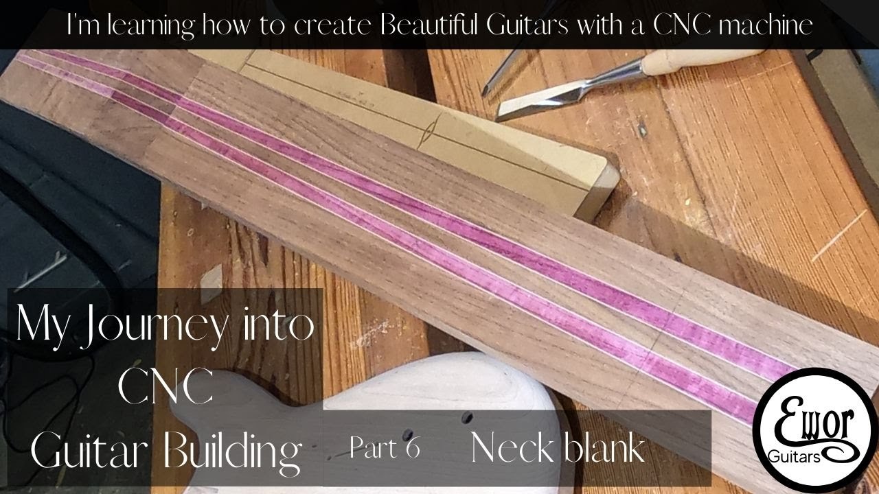 How to make a multi laminate neck blank with tapered stripes