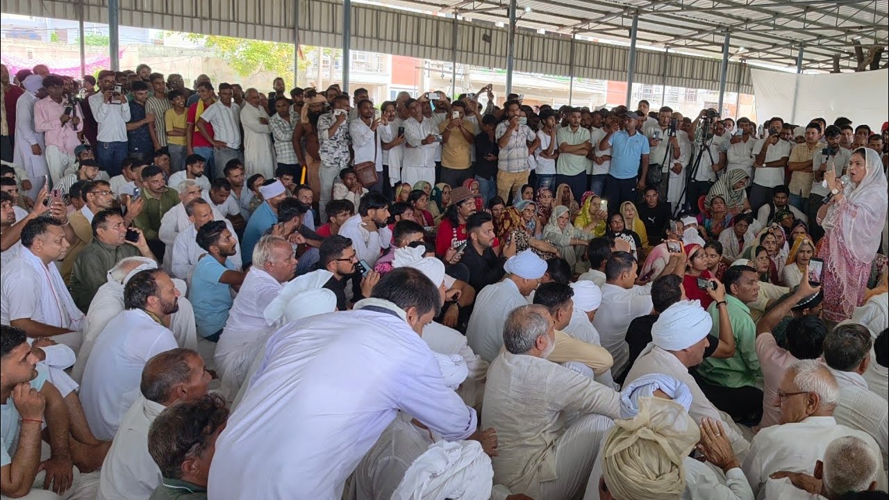 लाइव महम चौबीसी चबूतरे पर खाप महापंचायत