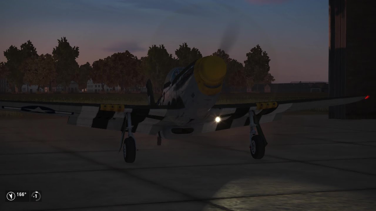 Il2 Sturmovik - P51 Mustang Landing