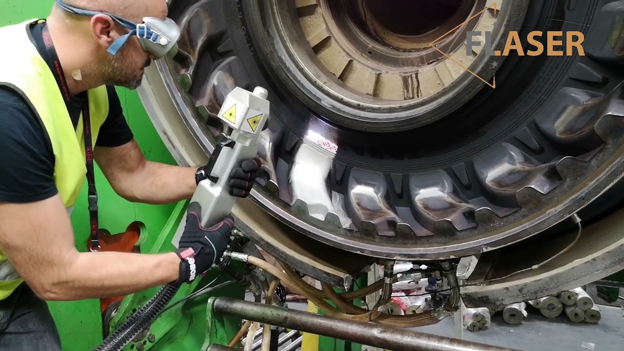 Czyszczenie laserem formy do opon. Hulk 200 || Laser cleaning of tire molds. Hulk 200