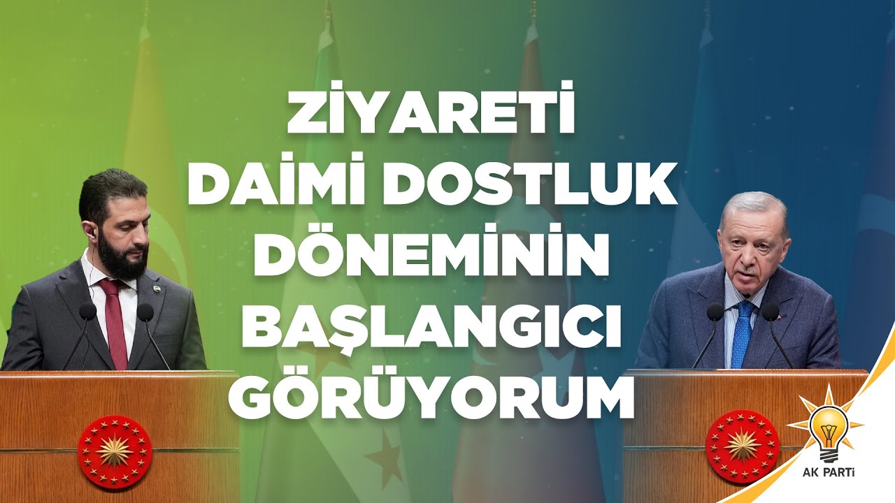 #CANLI Suriye Arap Cumhuriyeti Geçiş Dönemi Cumhurbaşkanı Ahmed Şara ile Ortak Basın Toplantısı
