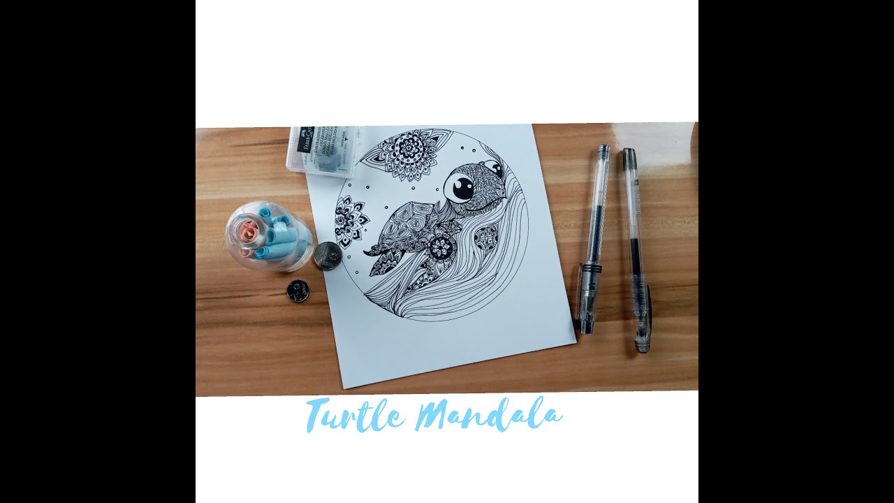 Daily Doodle Art Challenge #03 - Turtle Mandala