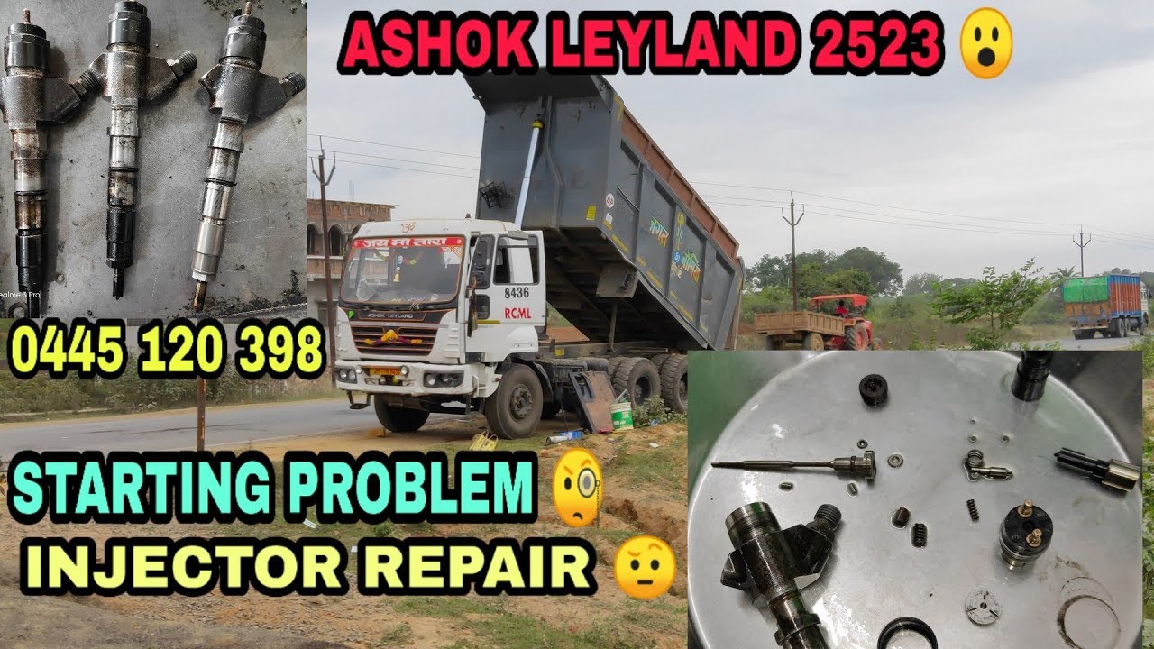 ASHOK LEYLAND 2523 STARTING PROBLEM INJECTOR REPAIR
