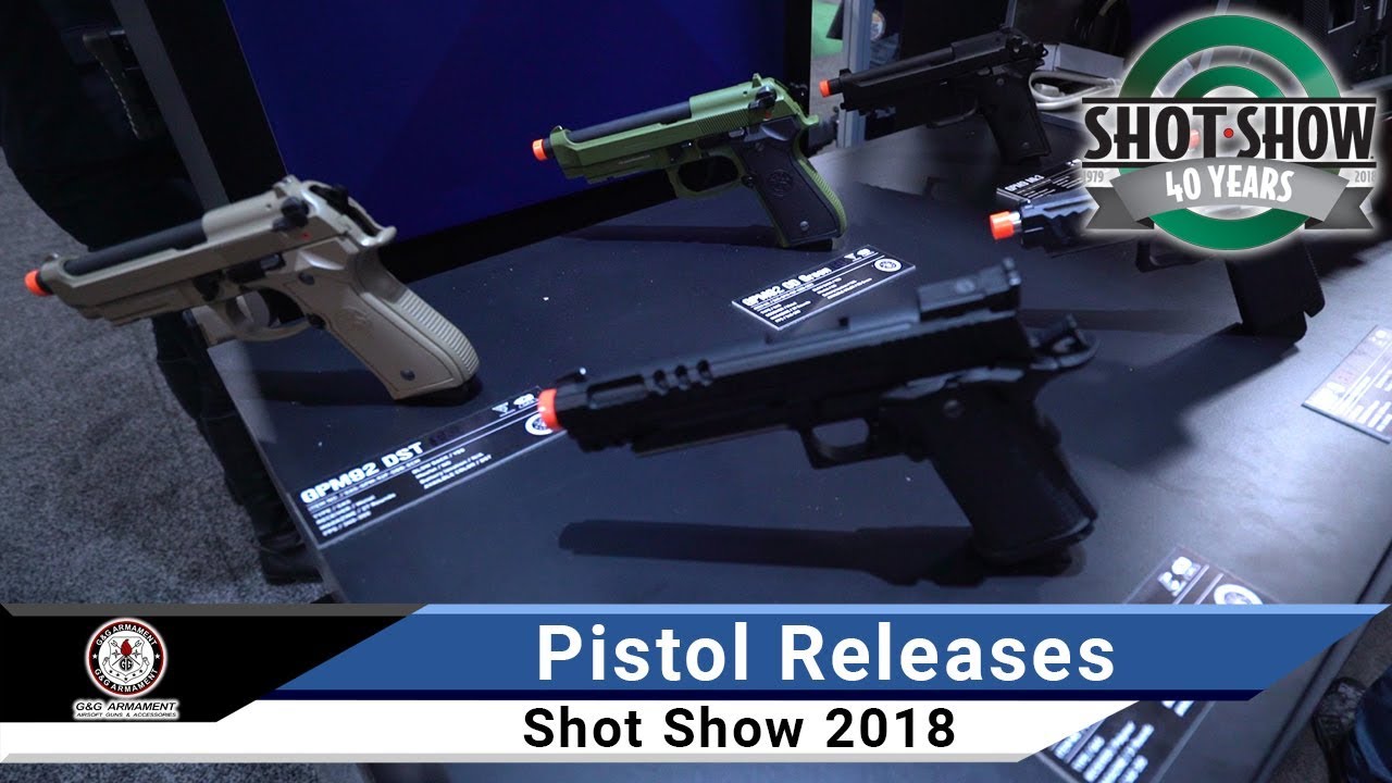 G&G GPM9 MKIII, M1911, GTP9 GBBs - Shot Show 2018