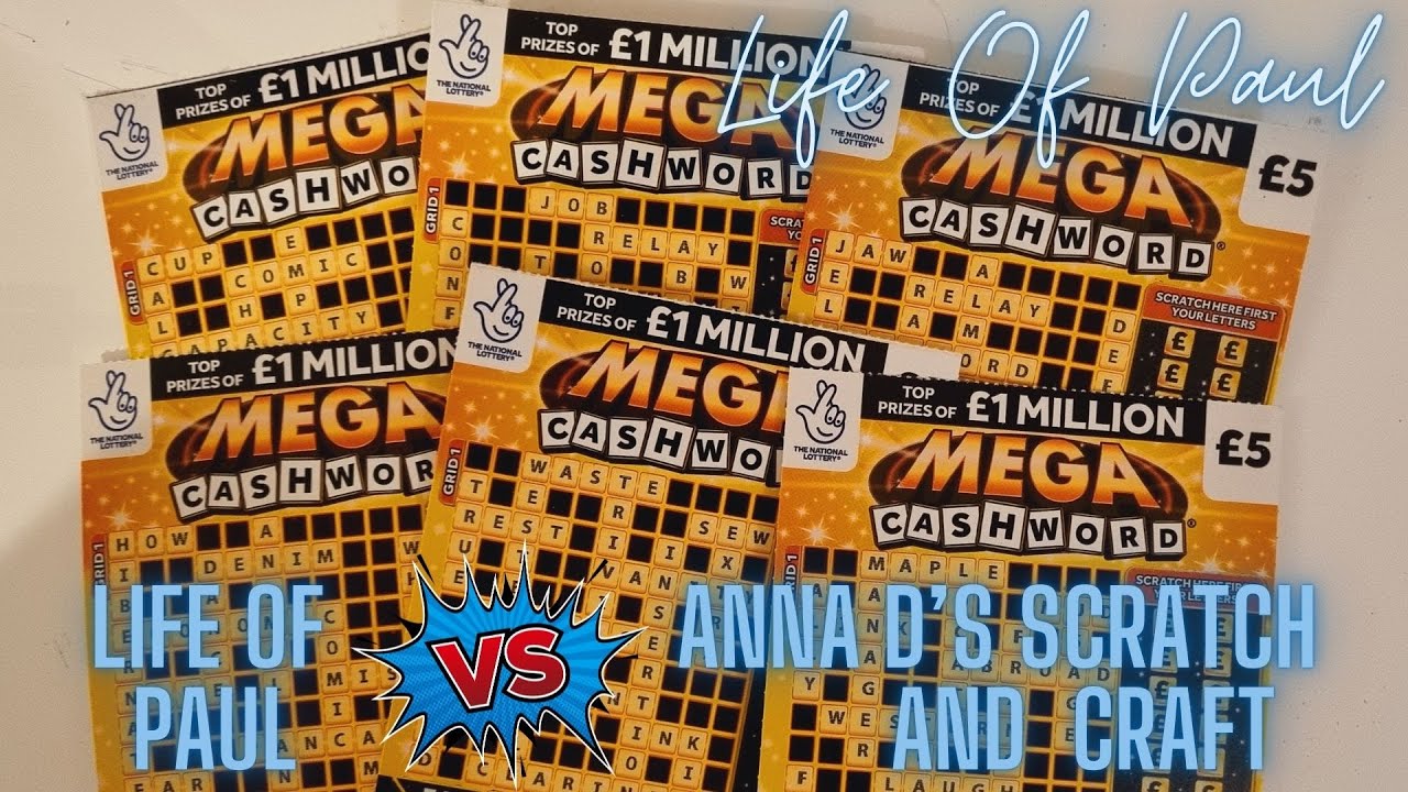 £30 of Cashword scratch cards, as I go head to head with Anna D's Scratch and Craft!