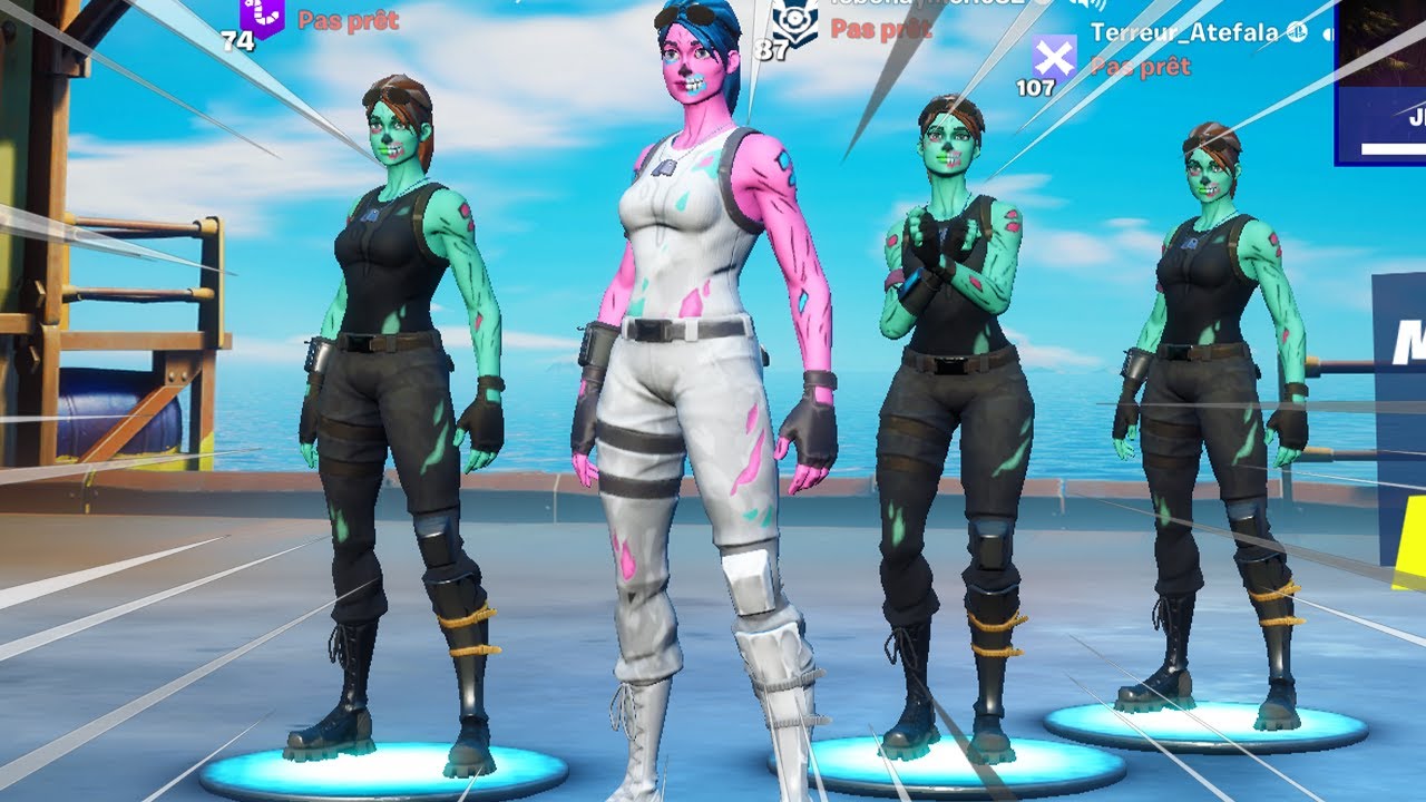 Je Troll Des Fausse Ghoul Rose  Sur Fortnite Avec la RENEGATE RAIDER !!! #2