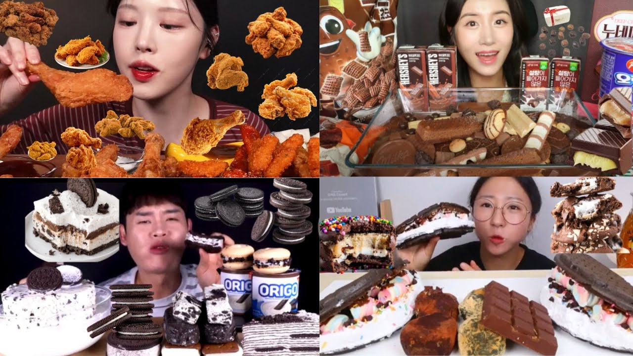 CRISPY CHICKEN & CHOCOLATE HEAVEN 🤎🍗 | Big Bites ASMR Mukbang (No Talking) | Tummy Zesty