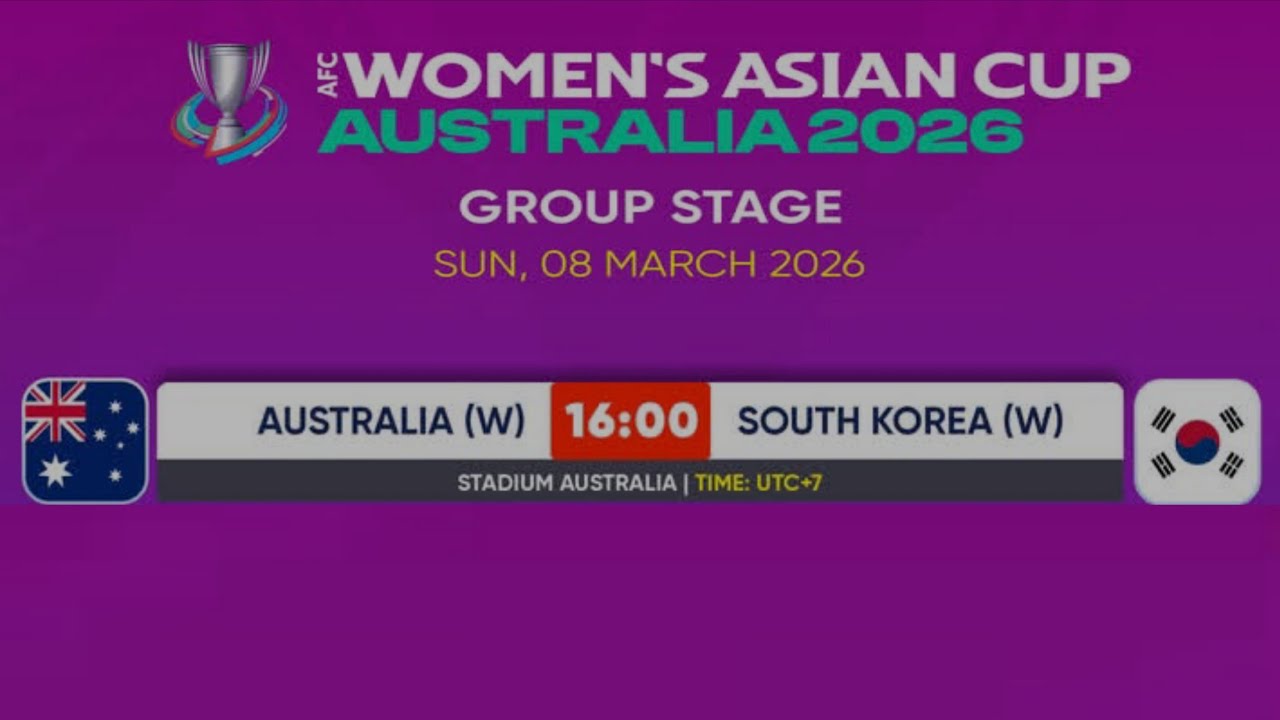 LIVE STREAMING AUSTRALIA VS KOREA SELATAN AFC WOMEN'S ASIAN CUP 2026