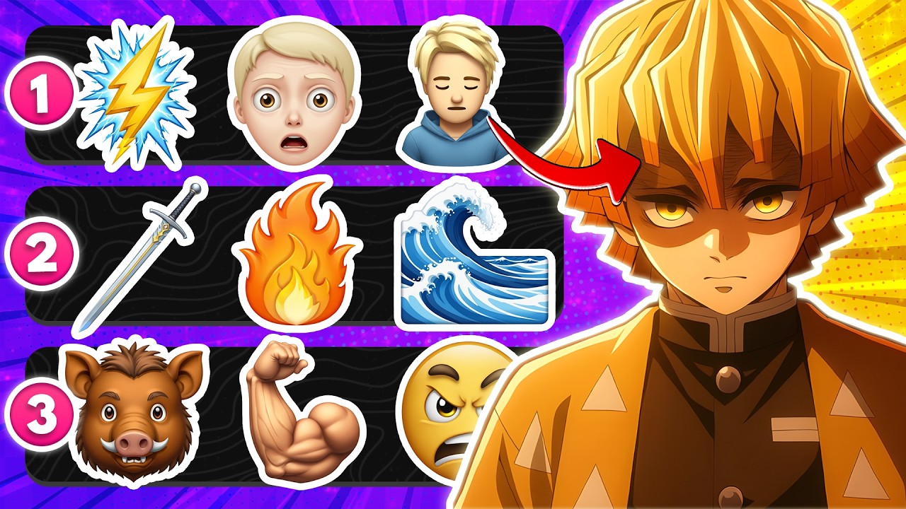 Guess The Demon Slayer Character By Emoji | Kimetsu No Yaiba Anime quiz👺⚔️
