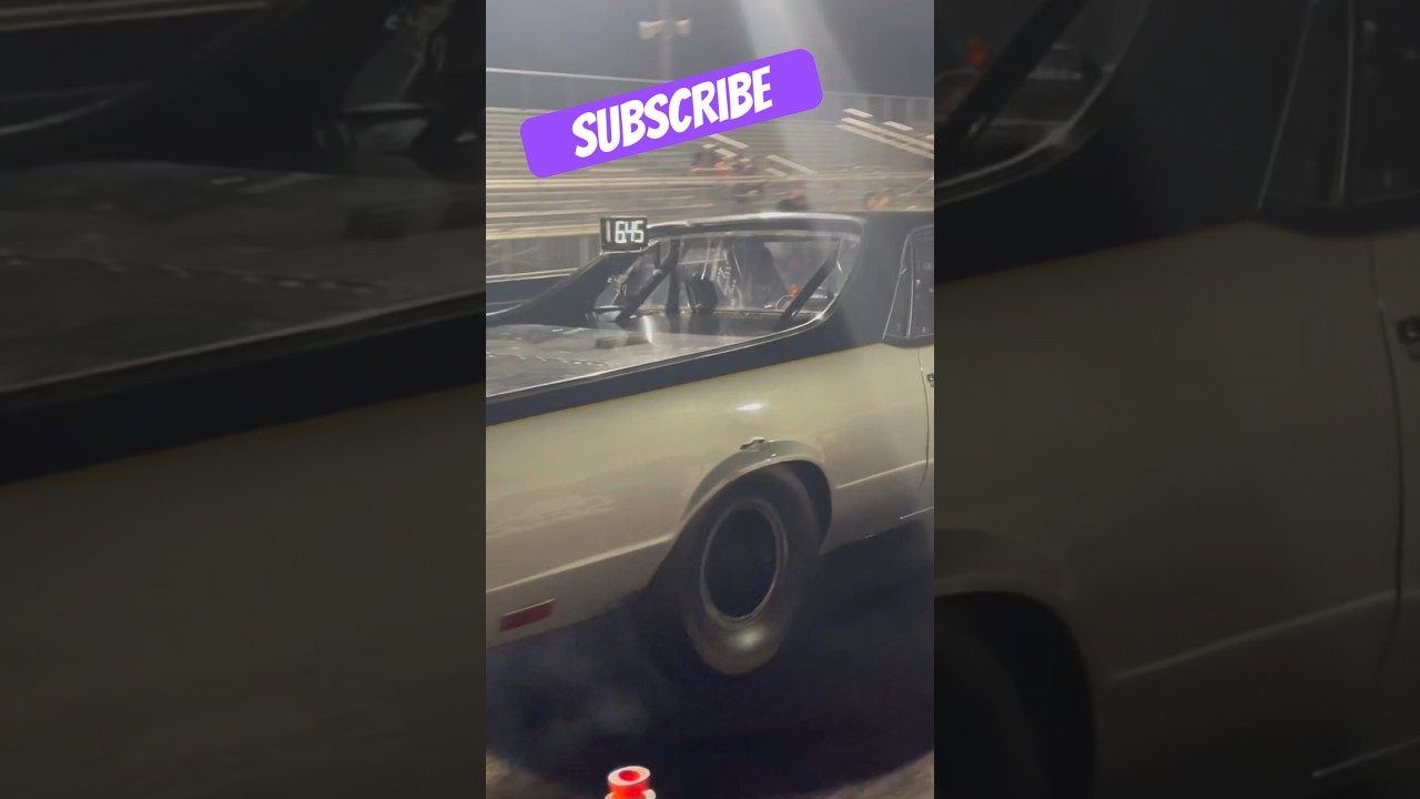 Nitrous El Camino#gbody #chevrolet #racecar #burnout#nitrous