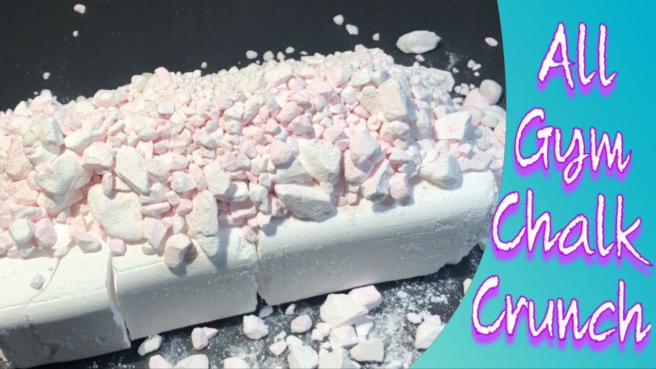 Satisfying + ASMR : Gym Chalk Crunch : Relaxing Destruction